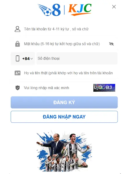Cách đăng ký tài khoản tại O8